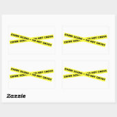 犯罪現場 – 交差しない 長方形シール (シート)