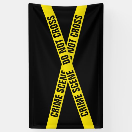 犯罪現場 横断幕 (縦)