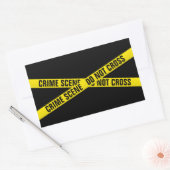 犯罪現場 長方形シール (封筒)