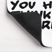 犯罪者のように考えて下さい マウスパッド (コーナー)