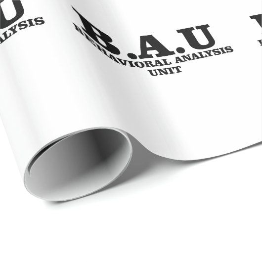 犯罪者はBAUの挙動解析の単位のワイシャツを気にします ラッピングペーパー (ロールコーナー)