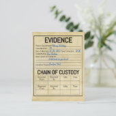 犯罪者保護機構の証拠チェー遊ンフライ ポストカード (スタンド正面)