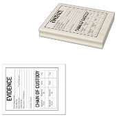 犯罪者保護責任者役割の証拠チェー遊ンズ ラバースタンプ (押印)