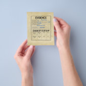 犯罪者保護責任者役割の証拠チェー遊ンファ チラシ (手)