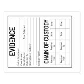 犯罪者保護責任者役割の証拠チェー遊ン ラバースタンプ (インプリント)