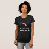 犯罪者愛自由射撃の地帯 Tシャツ (正面フル)