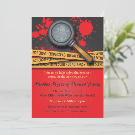 犯行現場殺人謎ディナーパーティー 招待状 (スタンド正面)