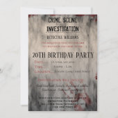 犯行現場調査第20回誕生日会 招待状 (正面)