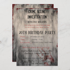 犯行現場調査第20回誕生日会 招待状