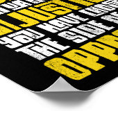 状況にもしは中立な社会正義 ポスター (角)