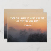 状況は良くなる - カスタマイズ可能なテキスト - 日出 ポストカード (正面/裏面)
