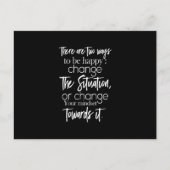 状況を変えるために二つの方法がある ポストカード (正面)