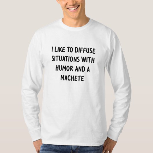 状況を穏やかにしたい Tシャツ (正面)