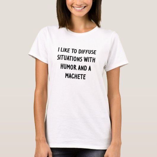 状況を穏やかにしたい Tシャツ (正面)