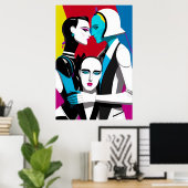 状況を逆波で測る ポスター (ホームオフィス)