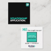 状況分析アプリ スクエア名刺 (正面/裏面)