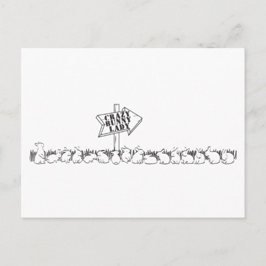 狂いうさぎの女への道 ポストカード (正面)