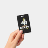 狂ったインコの女 バッジ (手持ち)