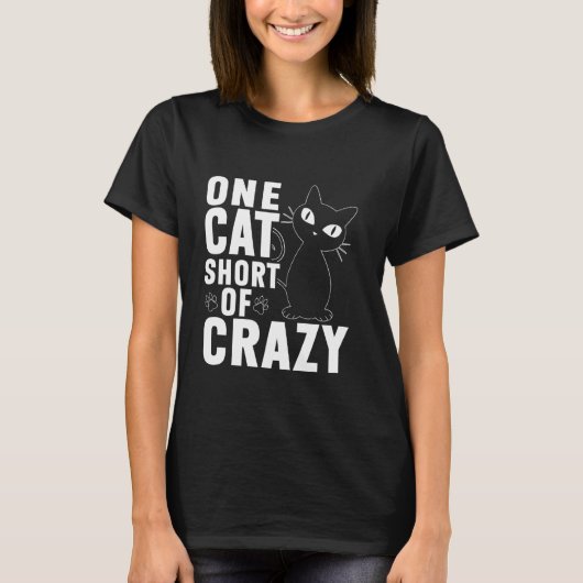 狂ったネコおやじまであと一匹 Tシャツ (正面)