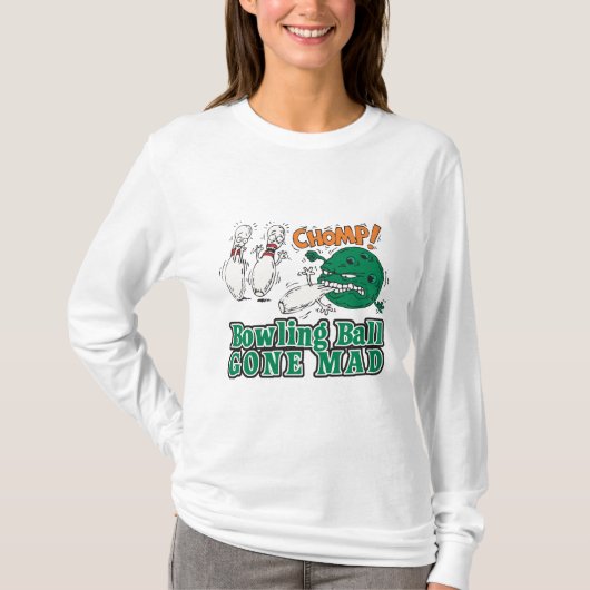 狂ったボウリングボール Tシャツ (正面)