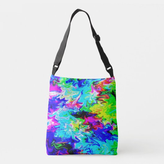 狂った川…..... クロスボディバッグ (裏面)