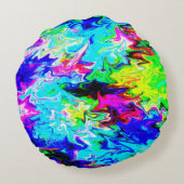 狂った川…..... ラウンドクッション (裏面)