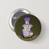 狂った帽子屋のボタン 缶バッジ (正面&裏面)