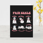 狂った恋の壊れたハートの痛みスケール感情バレンタイン カード (黄色い花)