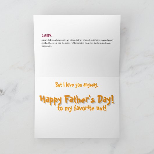 狂った父の日 カード (内部)