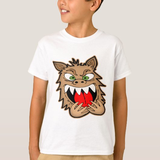 狂った狼男 Tシャツ (正面)