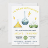 狂った科学者集合!科学の誕生日パーティー 招待状 (正面)