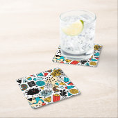 狂った頭 スクエアペーパーコースター (インサイチュ)