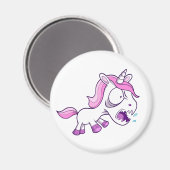 狂っ熱狂するた小さなユニコーン マグネット (正面/裏面)