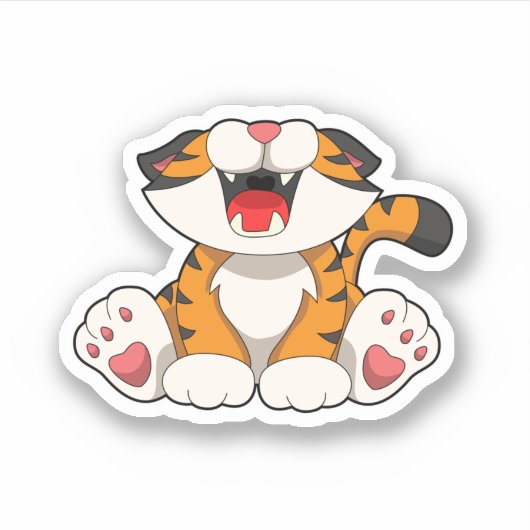 狂乱虎 シール (正面)