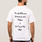 狂人 Tシャツ (裏面)