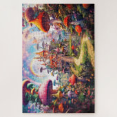 狂信的なキノコ島夢の瞑想ビジュアル ジグソーパズル (縦)