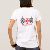 狂句武術芸術女子プレミアムLS Tシャツ (裏面)