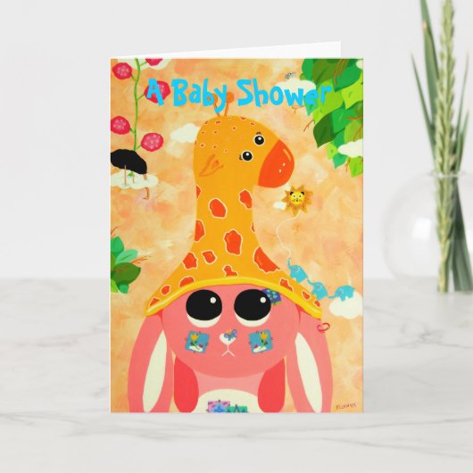 『狂想のベビーシャワー』 招待状 (正面)