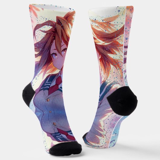 狂暴なスタイルを取っている ソックス (傾斜あり)