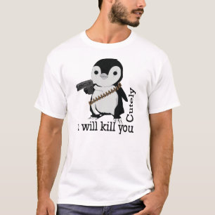 狂暴なペンギンのTシャツ Tシャツ