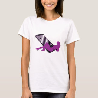 狂暴な議題のシルエットのTシャツ Tシャツ