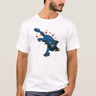 狂暴な黒猫 Tシャツ