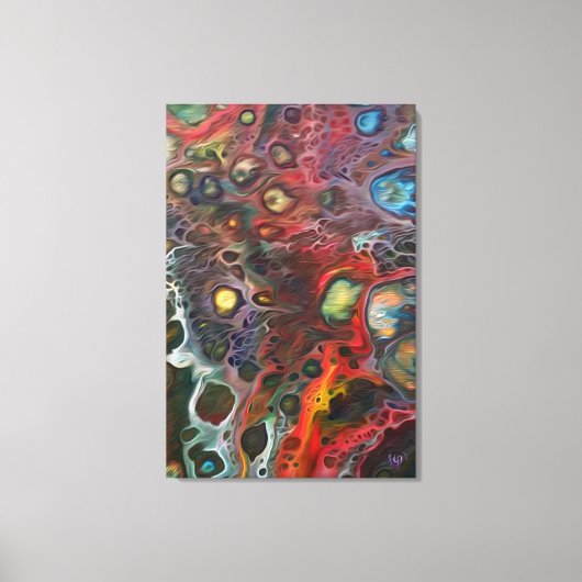 狂気が吹いている キャンバスプリント (正面)