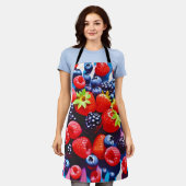 狂気じみた破裂喜び エプロン (着用した状態)