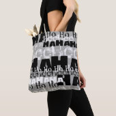 狂気じみた笑い トートバッグ (クローズアップ)