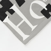 狂気じみた笑い フリースブランケット (角)