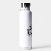 狂気と創造性はすべて飲み物から生み出すことができる ウォーターボトル (右面)