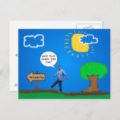 狂気に向かう ポストカード (正面/裏面)