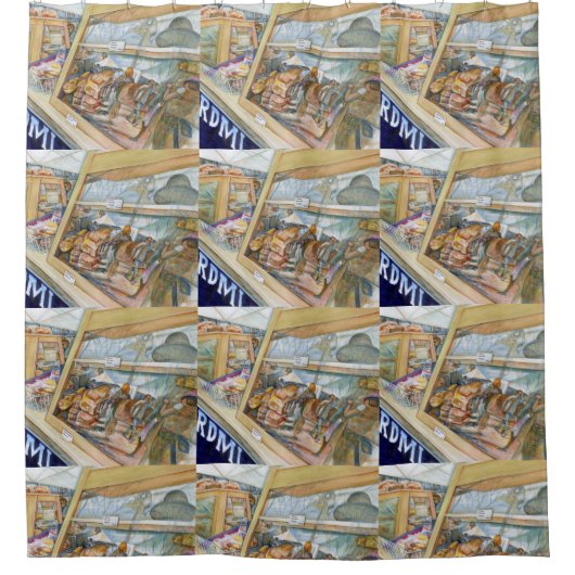 狂気のサニーサイド シャワーカーテン (正面)