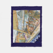 狂気のサニーサイド フリースブランケット (正面)